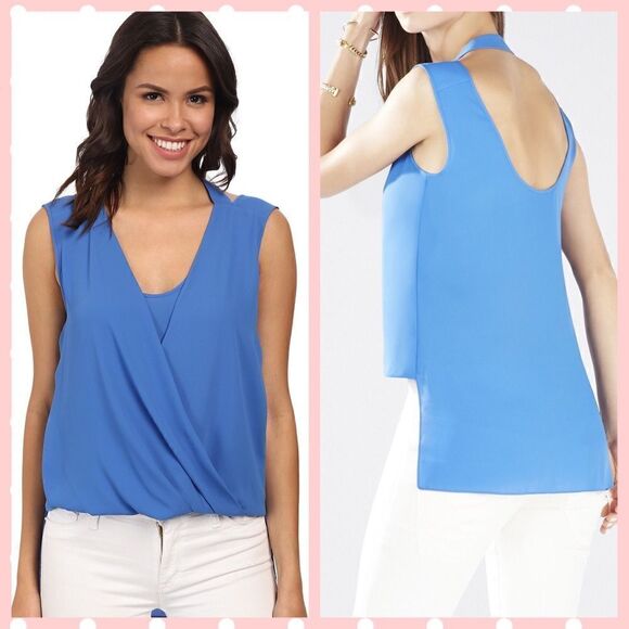 BCBGMaxAzria Tops - BCBGMAXAZRIA Nicoleta Hi-Lo Faux Wrap Top CAMI BNWT